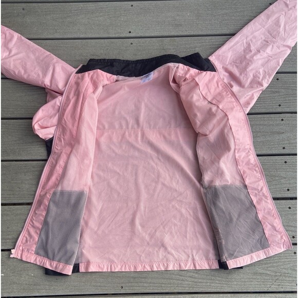 Y2K Adidas Windbreaker Jacket Pink Black XL 2001 Vintage Baggy Capri Pants - Picture 9 of 16